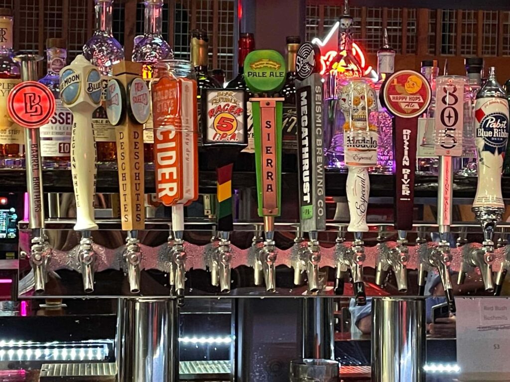 Susie's Happy Hour Beer taps