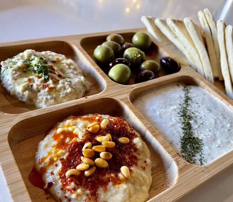Tarla Happy Hour Dips and olives
