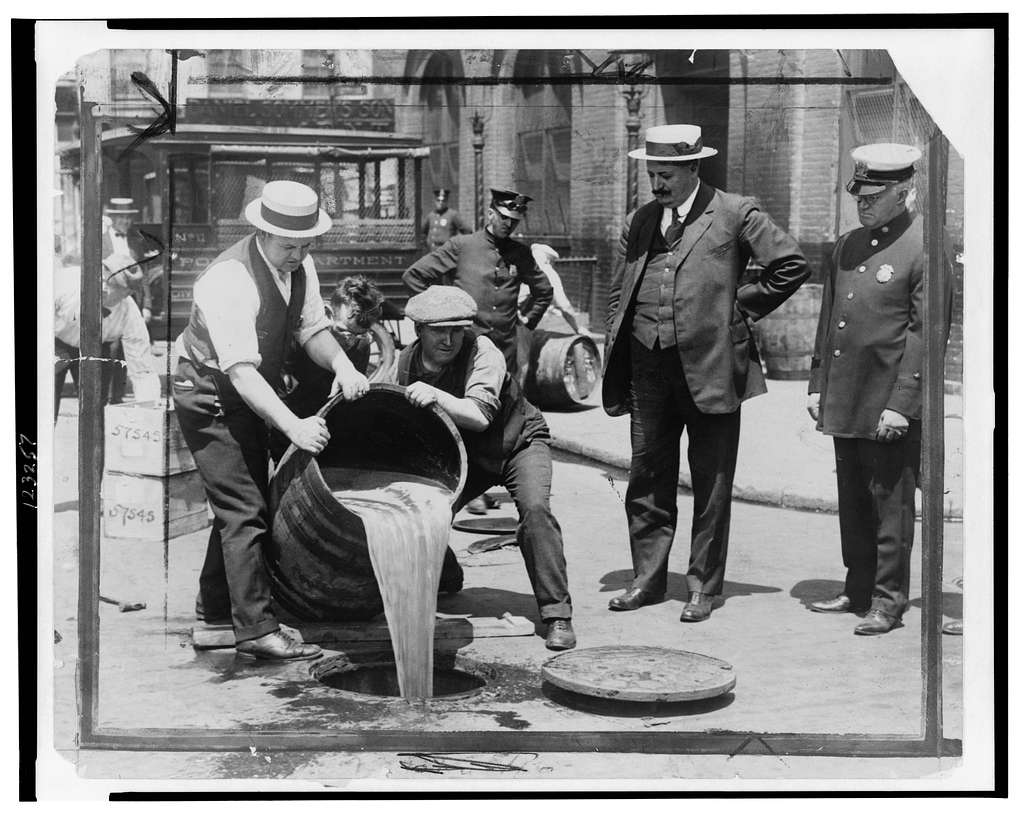 Prohibition dumping of alcohol