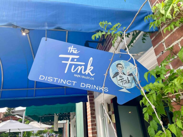 Outdoor signage at The Fink
